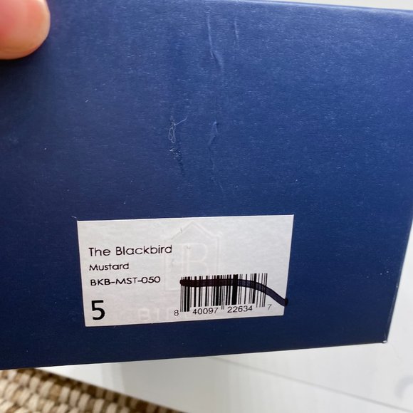 Birdies The Blackbird Mustard Knit Loafer Sz 5 - Picture 9 of 9